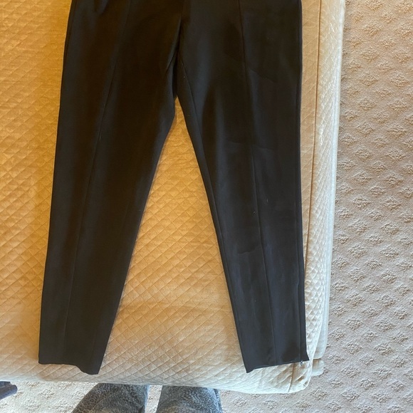 Zara Black Faux Suede Stretch Pant - Picture 2 of 13